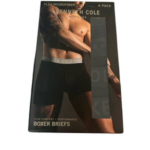 Kenneth Cole Men’s Boxer Briefs 4 Pack Small